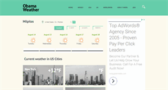 Desktop Screenshot of obama-weather.com
