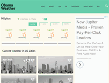 Tablet Screenshot of obama-weather.com
